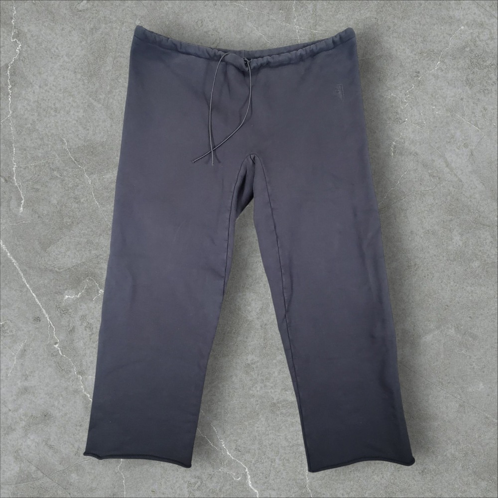 Vultures Sweatpants Men 2 Black Fleece Lined Kanye West Drawstring Relaxed Baggy